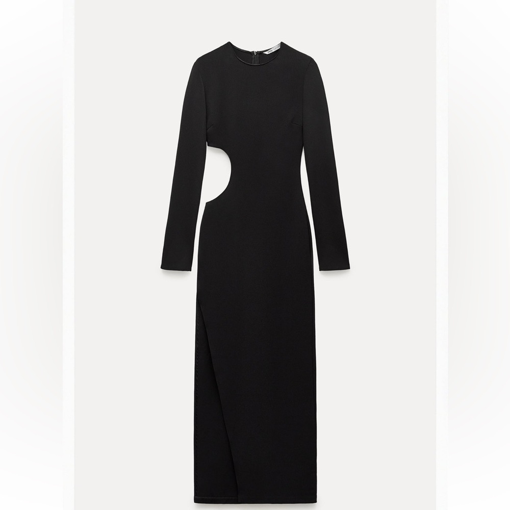 🖤🌚🔝〰️➰ Evening Midi long sleeve dress 🖤🌚